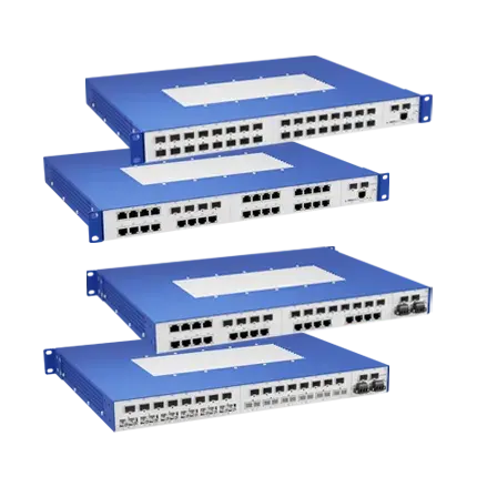 Greyhound2000 switch series, up to 32 ports 19" managed switch.