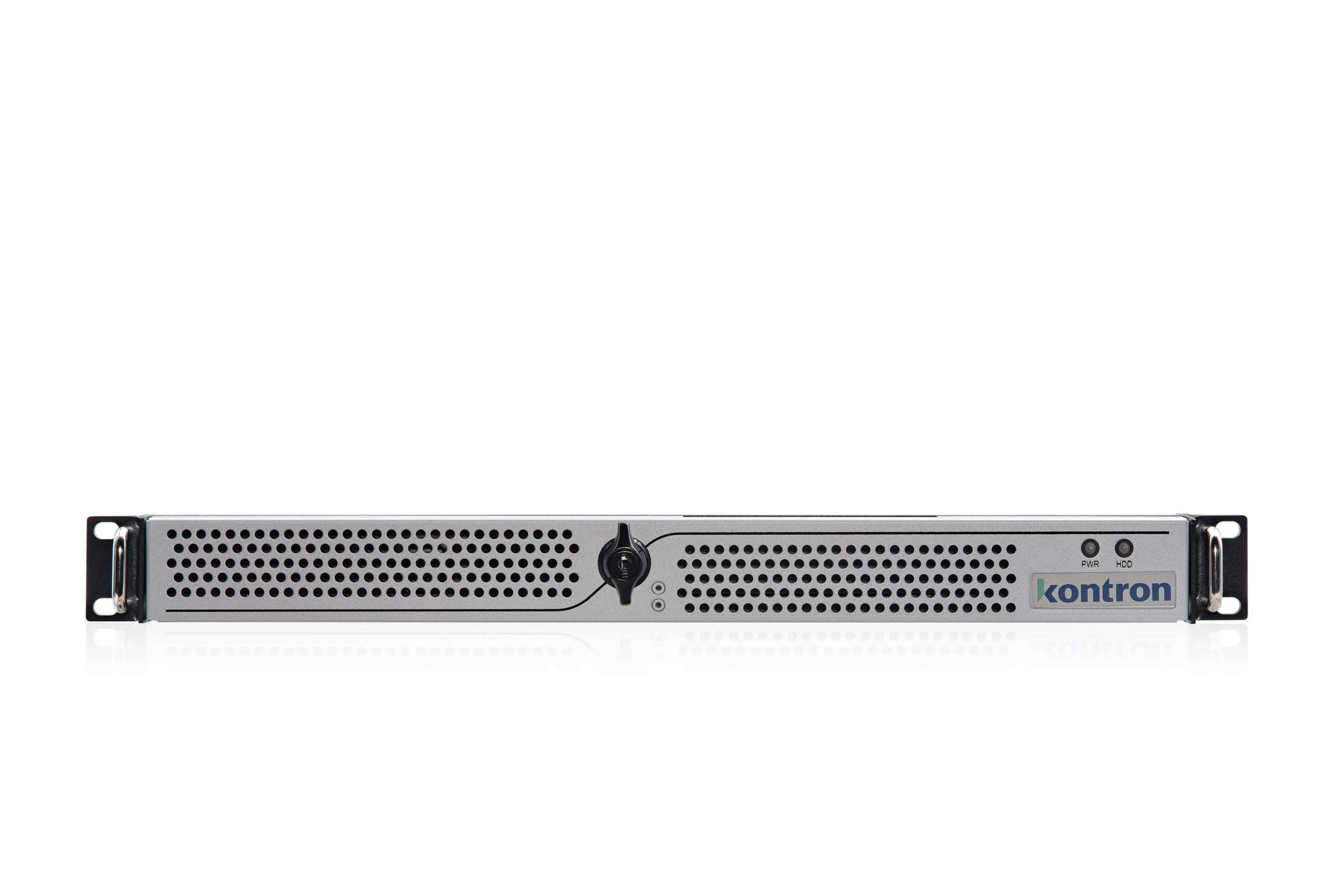 Rack-mounted network server hardware with Kontron branding, used for enterprise data processing and server applications.