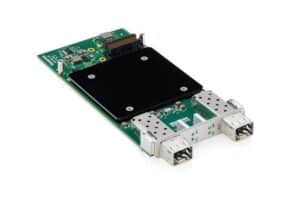 High-performance Recab network switch module with dual SFP ports and rugged design, ideal for industrial networking and seamless data transfer.