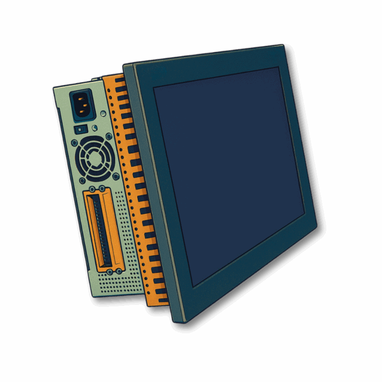 Touchscreen industrial monitor for factory automation, industrial control, and harsh environment applications.