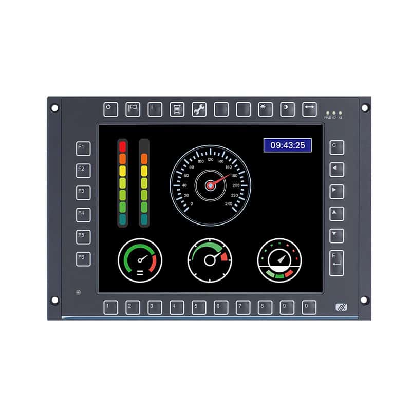 Highly advanced industrial control panel with digital gauges and user-friendly interface, ideal for automation and monitoring systems.