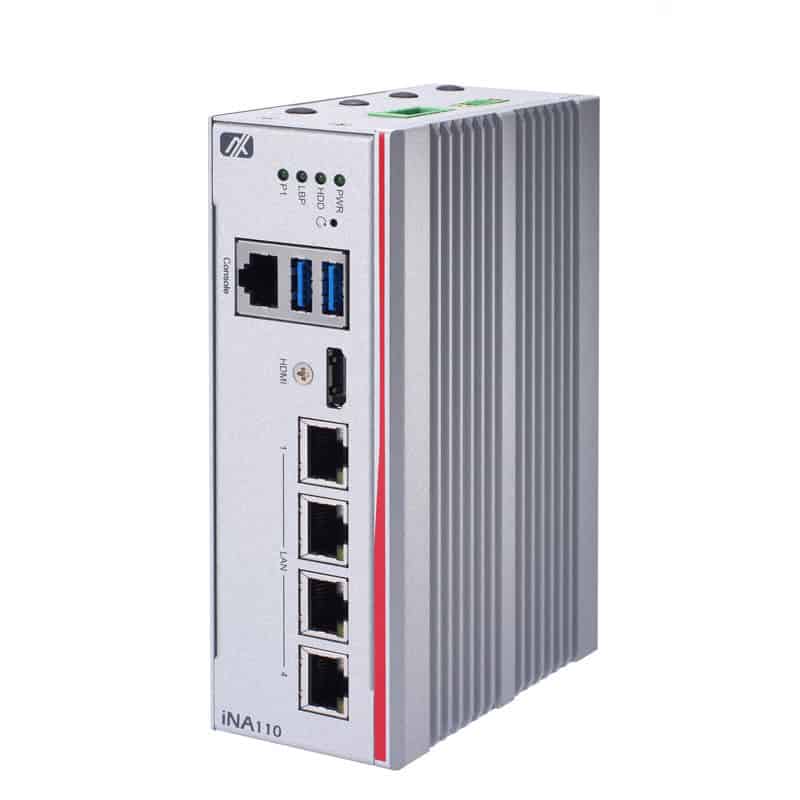 Industrial automation controller with Ethernet, USB, HDMI, and multiple LAN ports for reliable connectivity. Compact design for automation systems and smart manufacturing solutions.
