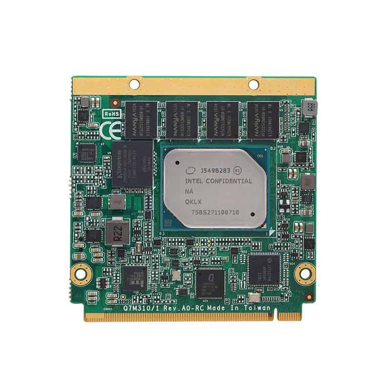An internal computer SSD card featuring multiple chips, circuit boards, and a central processing unit, used for data storage and high-performance computing.