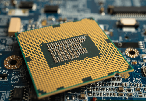 Central Processing Unit, CPU chip processor of computer mainboar