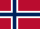 Norwegian flag featuring a blue cross with white borders on a red background, symbolizing Norway.